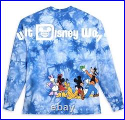 Disney Parks Mickey Mouse and Friends Tie-Dye Disney Celebration Crew L XXL New