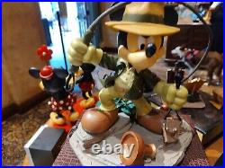 Disney Parks Mickey Mouse as Indiana Jones Figure INCLUDES GOLDEN MM