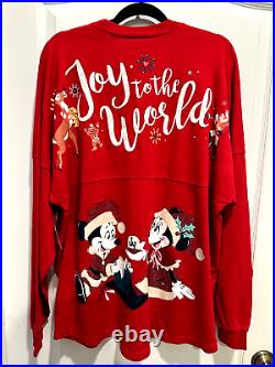 Disney Parks Mickey Very Merry Christmas Party Spirit Jersey L 2023 NWT MVMCP