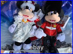Disney Parks Minnie Queen & Mickey 15 Plush UK Pavilion London World Showcase