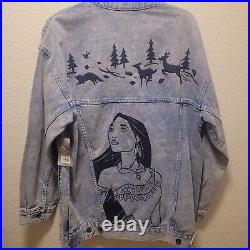 Disney Parks Pocahontas Denim Jean Jacket Size Medium Retired NWT Last one