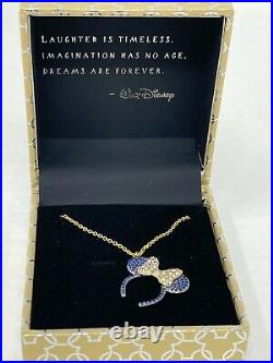 Disney Parks Rebecca Hook WDW 50th Anniversary Minnie Mouse Ears Necklace NIB