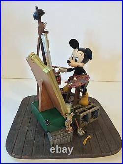 Disney Parks Self Portrait Mickey Mouse and Walt Disney Figurine New in Box