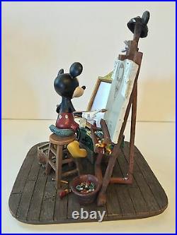 Disney Parks Self Portrait Mickey Mouse and Walt Disney Figurine New in Box