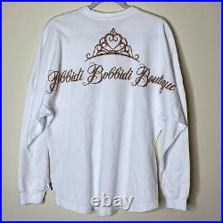 Disney Parks Spirit Jersey Bibbidi Bobbidi Boutique White Shirt Long Sleeve Sml