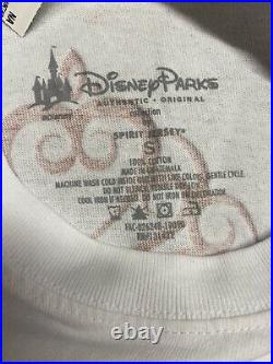 Disney Parks Spirit Jersey Bibbidi Bobbidi Boutique White Shirt Long Sleeve Sml