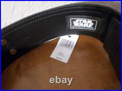 Disney Parks Star Wars Galaxy's Edge Sith Black Vinyl Belt XL 2XL 3XL