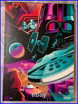 Disney Parks Star Wars Thats No Moon Canvas Wrap Jeff Granito LE 2/95 NEW in BOX