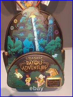 Disney Parks Tiana's Bayou Adventure Loungefly Mini Backpack & Light Up Ears New