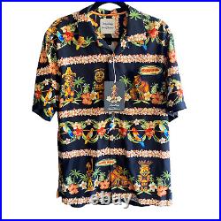 Disney Parks Tommy Bahama Enchanted Tiki Room Hawaiian Shirt Men's Size M NWT