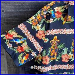 Disney Parks Tommy Bahama Enchanted Tiki Room Hawaiian Shirt Men's Size M NWT