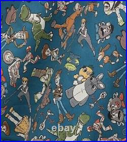 Disney Parks Toy Story 4 Print Dress Forky Woody Bo Peep Rex Slinky L NEW