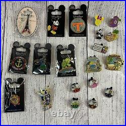 Disney Parks Trading Pins Lot Of 20 Mostly New On Card Authentic WDW Disneyland