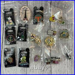 Disney Parks Trading Pins Lot Of 20 Mostly New On Card Authentic WDW Disneyland