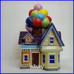 Disney Parks Up House Cookie Jar Figure 11 Ceramic Pixar Balloon Carl Store New