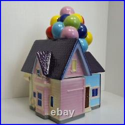 Disney Parks Up House Cookie Jar Figure 11 Ceramic Pixar Balloon Carl Store New