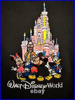 Disney Parks WDW 25th Anniversary Castle Cake Hooded Sweatshirt Small Hoodie NWT
