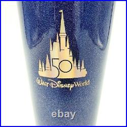 Disney Parks WDW 50th Anniversary Blue Corkcicle Tumbler Travel Mug Limited New