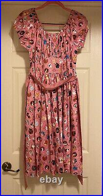 Disney Parks Women's Pink Disney Dogs Dress Sz L