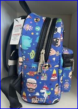 Disney Parks World Of Pixar Loungefly Mini Backpack NWT Cars Toy Story Wall-E Up