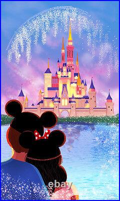 Disney WonderGround Our Happy Place Disney Castle Deluxe Print Nidhi Chanani New
