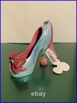 Disney World Parks Fairy Godmother Cinderella Shoe Ornament Runway Collection