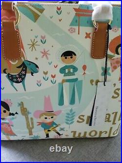 It's A Small World Dooney And Bourke Tote Bag Purse Disney Parks NEW