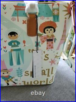 It's A Small World Dooney And Bourke Tote Bag Purse Disney Parks NEW