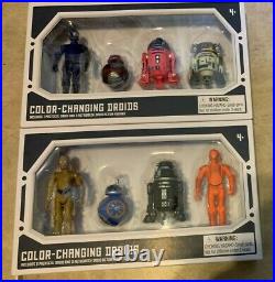 LOT Star Wars Color Changing Droid Factory 4 Pack x2 = 8 NEW Disney Park Excl