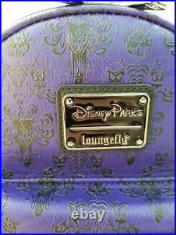Loungefly Disney Parks Disneyland Haunted Mansion Wallpaper Mini Backpack Bag