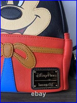 Loungefly Disney Parks Fantasia Sorcerer Mickey Mouse Figural Mini Backpack NWT
