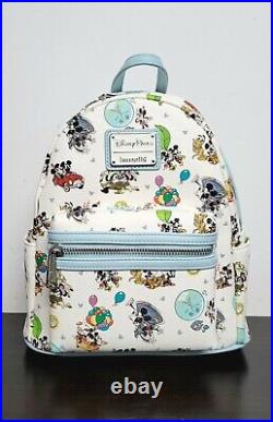 Loungefly Disney Parks Mickey Minnie Mouse Runaway Railway Mini Backpack NWT