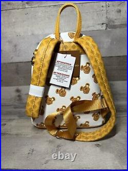 Loungefly Disney Parks Mickey Mouse Waffle Mini Backpack Brand New Nwt