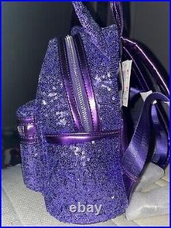 Loungefly Disney Parks Purple Potion Sequin Mini Backpack