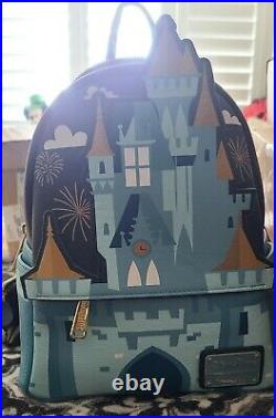 Loungefly Disney Parks Walt Disney World Cinderella Castle Backpack NWT