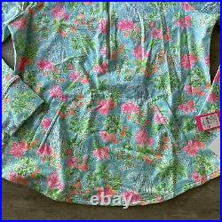 M NWT Lilly Pulitzer Disney Parks Skipper Popover Blue Ibiza Lilly Loves Disney