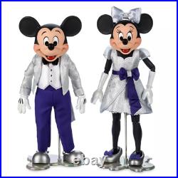 NEW Disney Parks 100 Mickey & Minnie Mouse LE 4750 Deluxe Doll Figure Box Set
