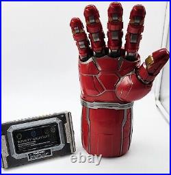 NEW Disney Parks Avengers Vault Iron Man Nano Infinity Gauntlet withStones