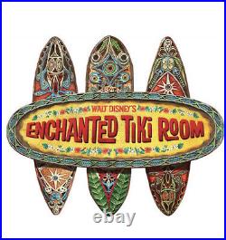NEW Disney Parks Enchanted Tiki Room Replica Prop Sign Wall Plaque