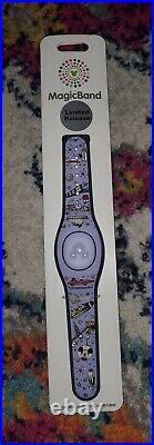 NEW Disney Parks Magic Band Tomorrowland Space Mountain Purple LINKABLE Limited
