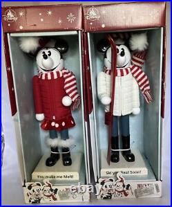 NEW Disney Parks Mickey & Minnie Walt's Lodge SKIING CHRISTMAS Nutcrackers 18