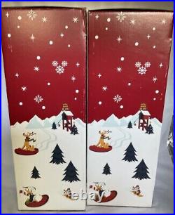 NEW Disney Parks Mickey & Minnie Walt's Lodge SKIING CHRISTMAS Nutcrackers 18