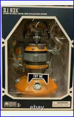 NEW Disney Parks Star Wars DJ-R3X Interactive Remote Control Droid With Speaker