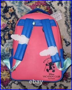 NEW Disney Parks Vacation Club Member Mickey Loungefly PINK Mini Backpack NWT