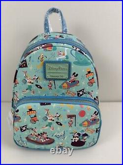 NEW Loungefly DISNEY Mickey Mouse & Friends PLAY IN THE PARK Backpack + Ears NEW