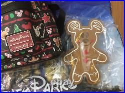 NWT 2019 Disney Parks Loungefly Holiday Christmas Snacks Food Icons Backpack