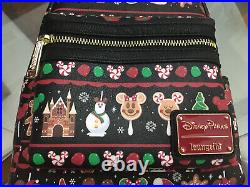 NWT 2019 Disney Parks Loungefly Holiday Christmas Snacks Food Icons Backpack