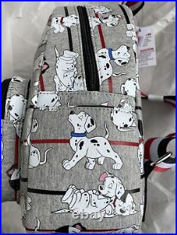 NWT DISNEY PARKS DISNEY'S 101 DALMATIANS LOUNGEFLY Mini Backpack NEW RARE