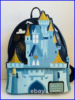 NWT Disney Loungefly Cinderella Castle Mini Backpack Fantasyland Parks