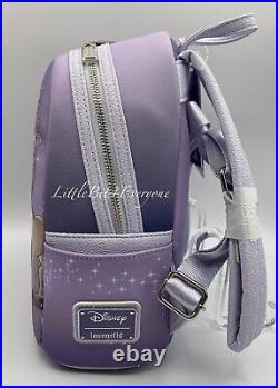 NWT Disney Parks 100 Decades Loungefly Cinderella Lenticular Mini Backpack